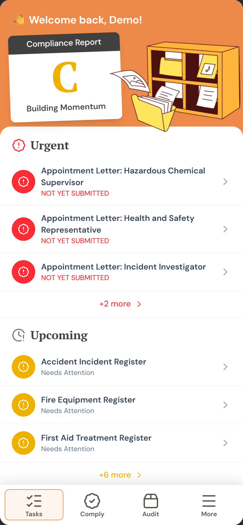 See compliance gaps instantly.